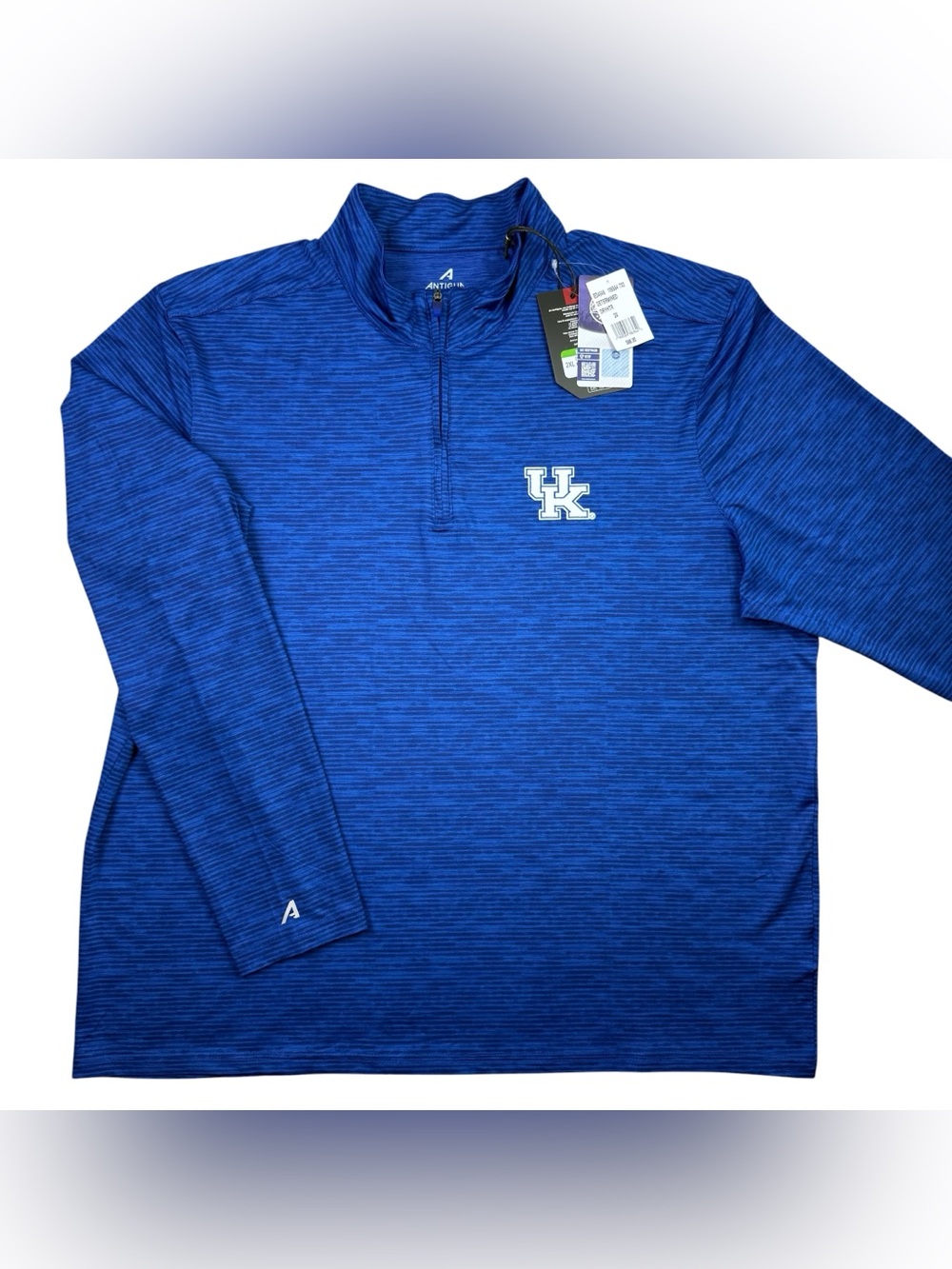 NEW Kentucky Wildcats Men’s $88 MSRP Antigua 1/4 Zip Pullover Jacket size 2XL